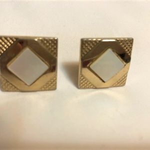 Vintage Gold-Tone Swank Earrings